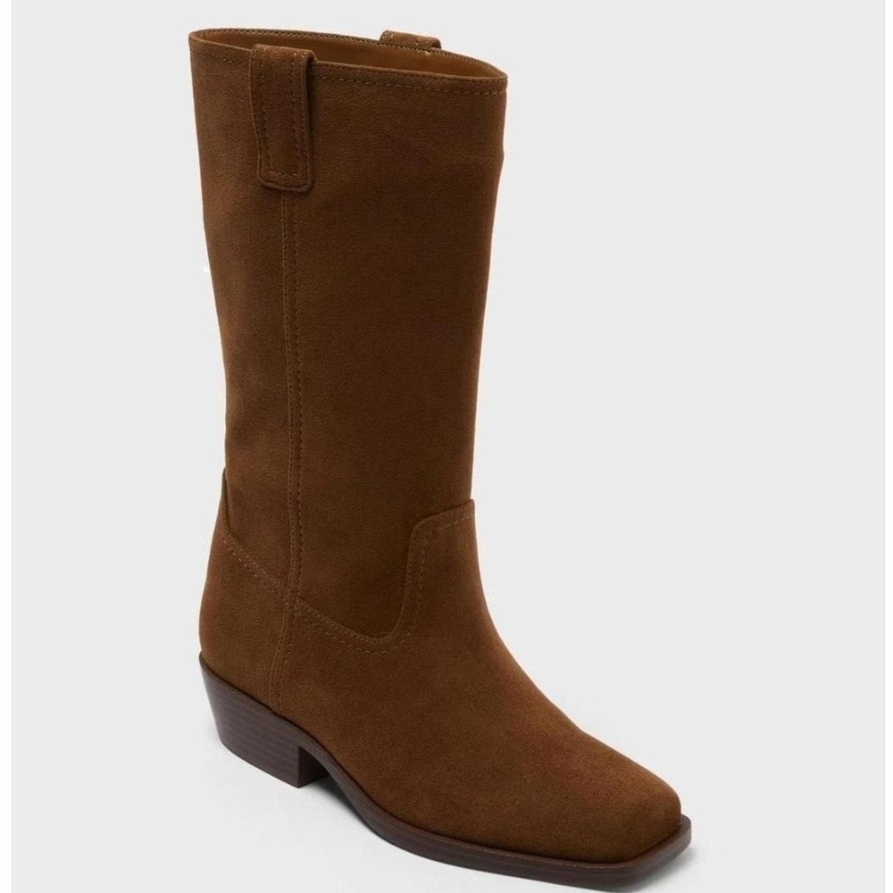 Brown Square Toe Western Boots Universal Thread Bri Size 11 NWT